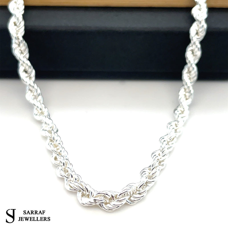 silver rope chain g1268