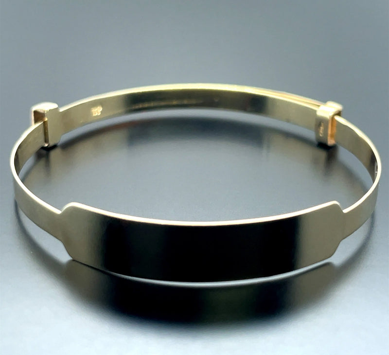 9ct Gold Baby ID Bangle Free Engraving | Shop Online Sarraf Jewellers