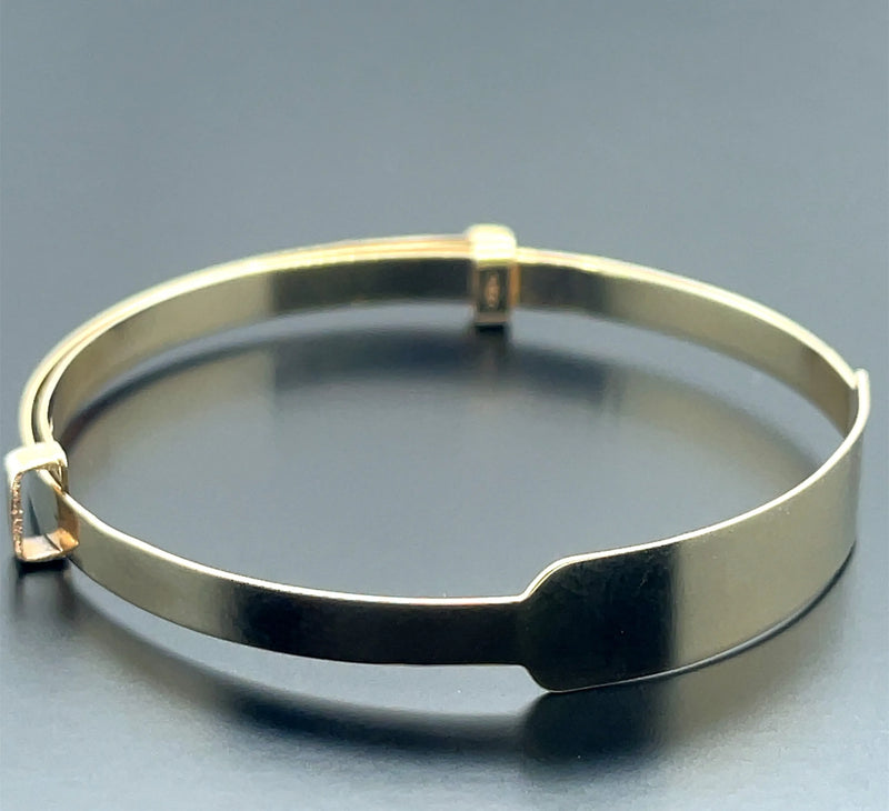 9ct Gold Baby ID Bangle Free Engraving | Shop Online Sarraf Jewellers