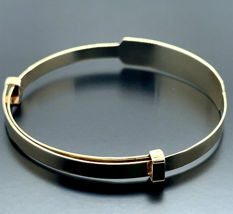 9ct Gold Baby ID Bangle Free Engraving | Shop Online Sarraf Jewellers