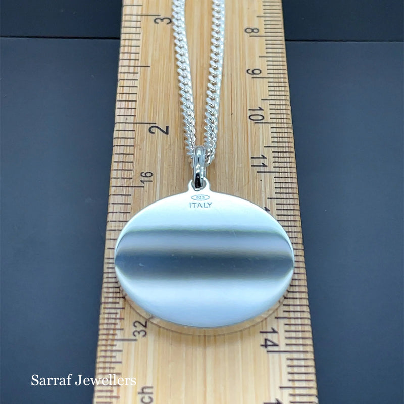 925 Sterling Silver Plain Engraveable Round Tags 12mm-15mm-18mm-20mm-22mm | Shop Online Sarraf Jewellers UK