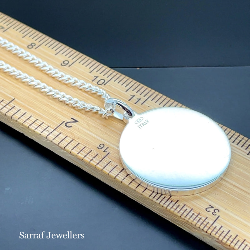 925 Sterling Silver Plain Engraveable Round Tags 12mm-15mm-18mm-20mm-22mm | Shop Online Sarraf Jewellers UK