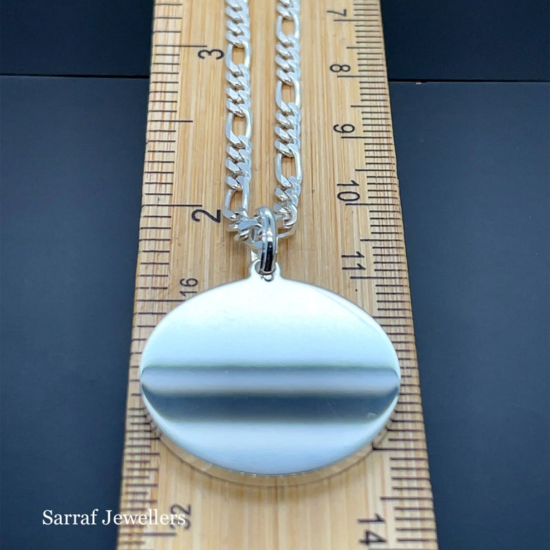 925 Sterling Silver Plain Engraveable Round Tags 12mm-15mm-18mm-20mm-22mm | Shop Online Sarraf Jewellers UK
