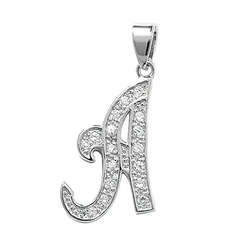 925-sterling-silver-cz-fancy-initial-pendants-or-shop-online-sarraf-jewellers-uk-2 - Sarraf Jewellers