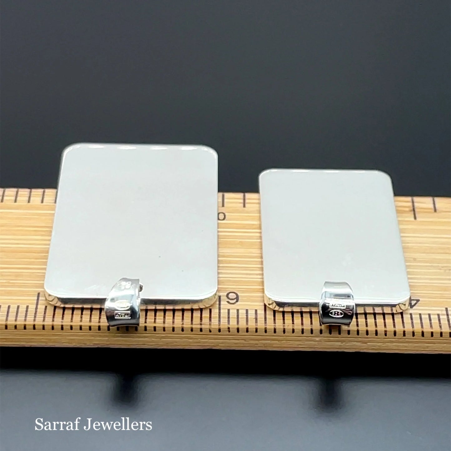 925-sterling-silver-plain-engraveable-rectangle-tags-small-medium-and-large-or-shop-online-sarraf-jewellers-uk-8 - Sarraf Jewellers