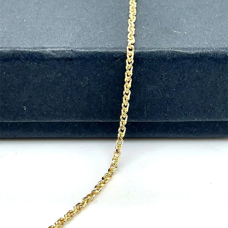 9ct Gold Single Link Diamond Cut Wheat Chain | Shop Online Sarraf Jewellers UK - Sarraf Jewellers