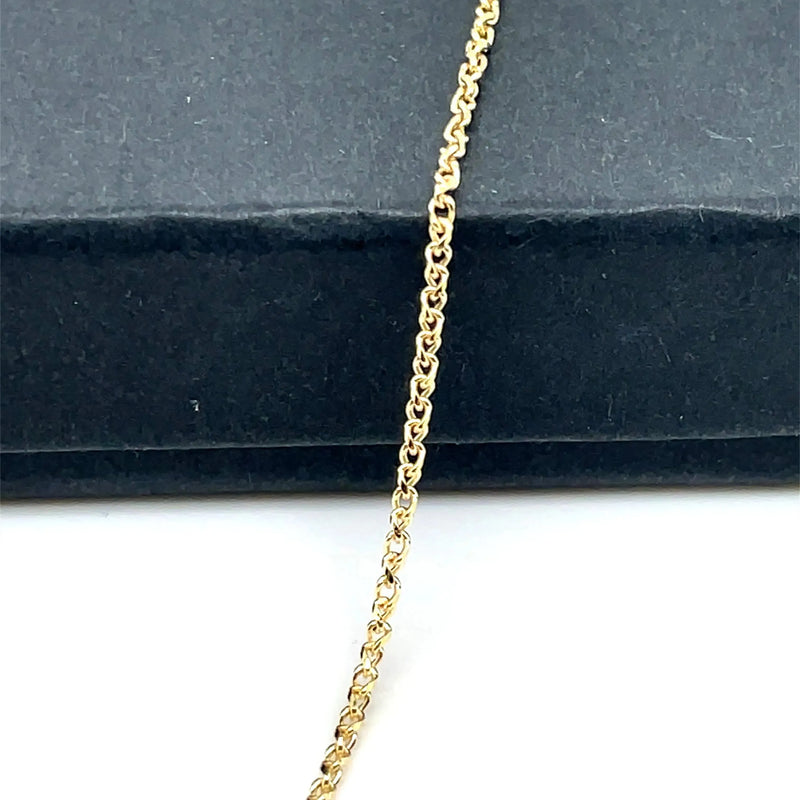 9ct Gold Single Link Diamond Cut Wheat Chain | Shop Online Sarraf Jewellers UK - Sarraf Jewellers