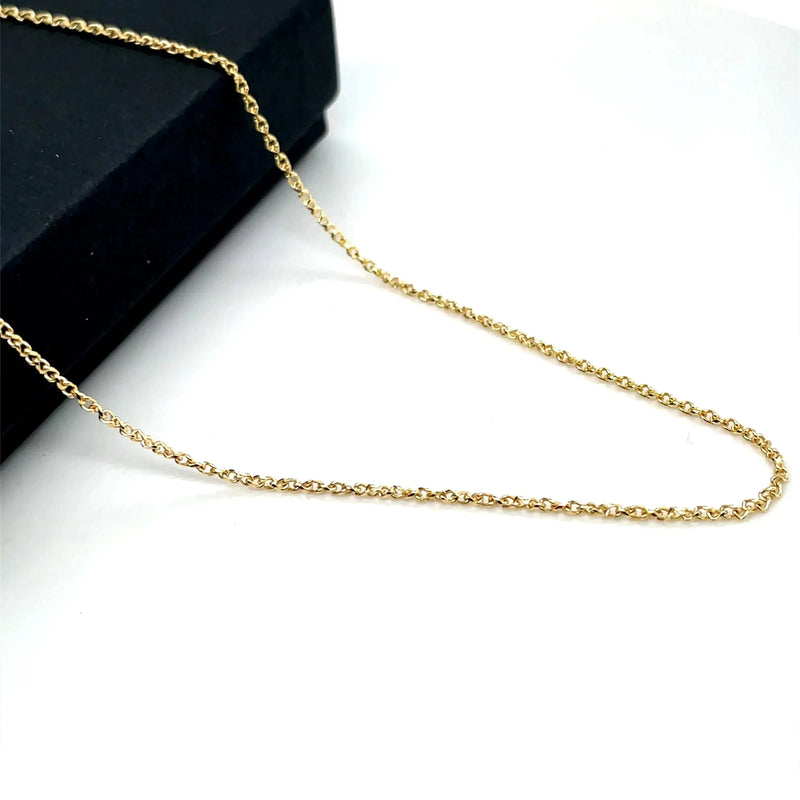 9ct Gold Single Link Diamond Cut Wheat Chain | Shop Online Sarraf Jewellers UK - Sarraf Jewellers