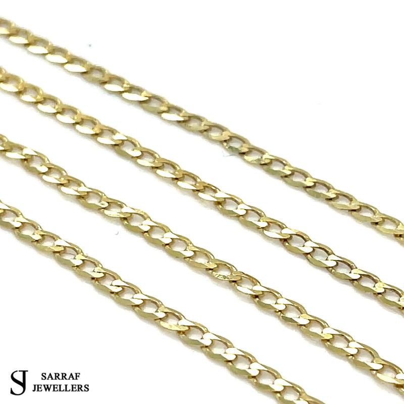 9ct Yellow Gold Curb Bracelet For Women | Shop Online Sarraf Jewellers - Sarraf Jewellers