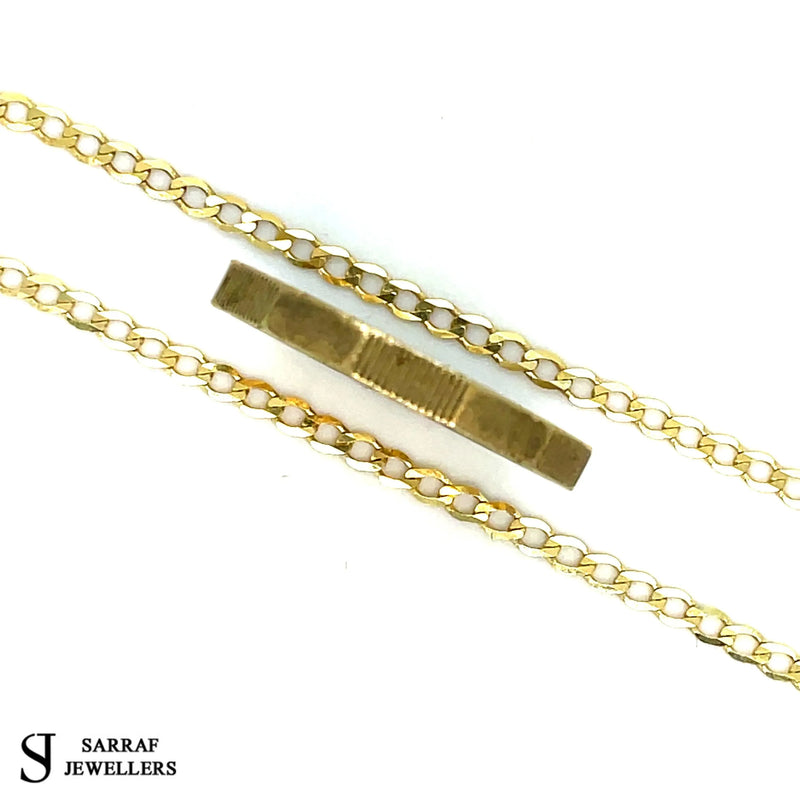 9ct Yellow Gold Curb Bracelet For Women | Shop Online Sarraf Jewellers - Sarraf Jewellers