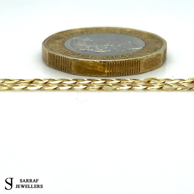 9ct Yellow Gold Curb Bracelet For Women | Shop Online Sarraf Jewellers - Sarraf Jewellers