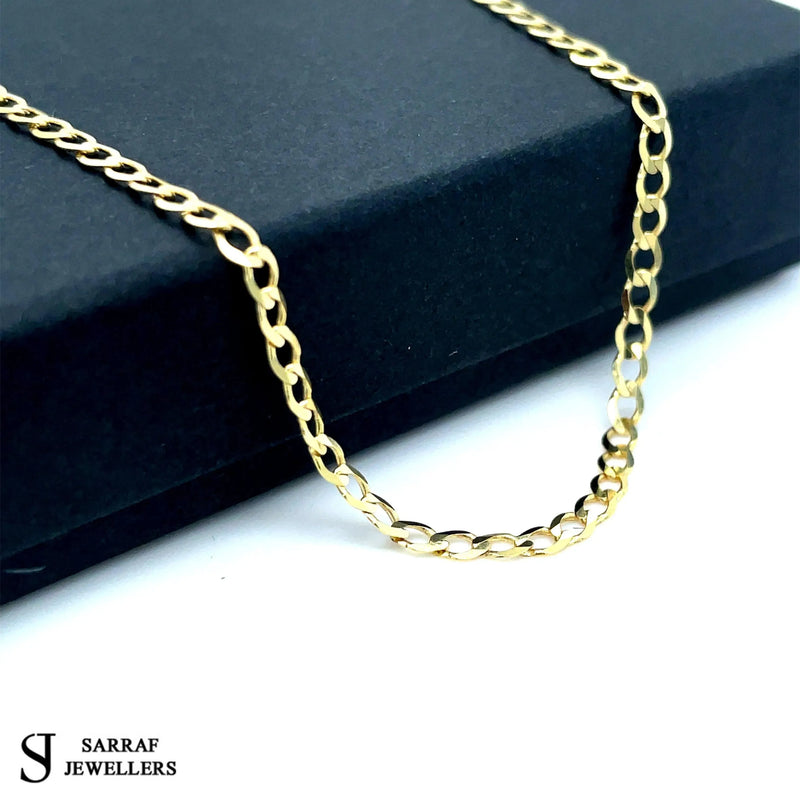 9ct Yellow Gold Curb Bracelet For Women | Shop Online Sarraf Jewellers - Sarraf Jewellers