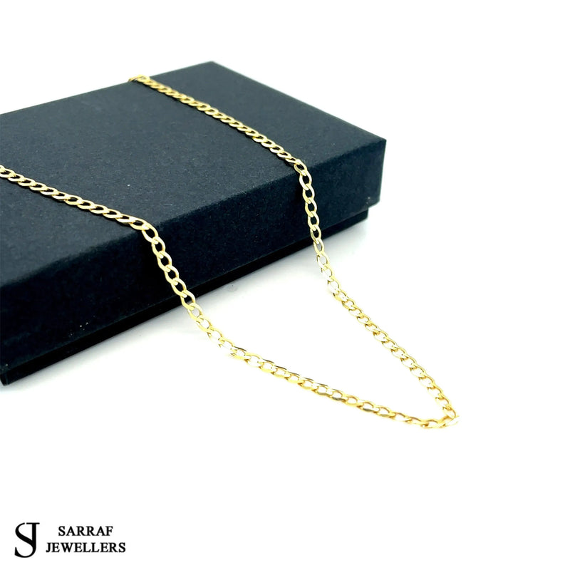 9ct Yellow Gold Curb Bracelet For Women | Shop Online Sarraf Jewellers - Sarraf Jewellers