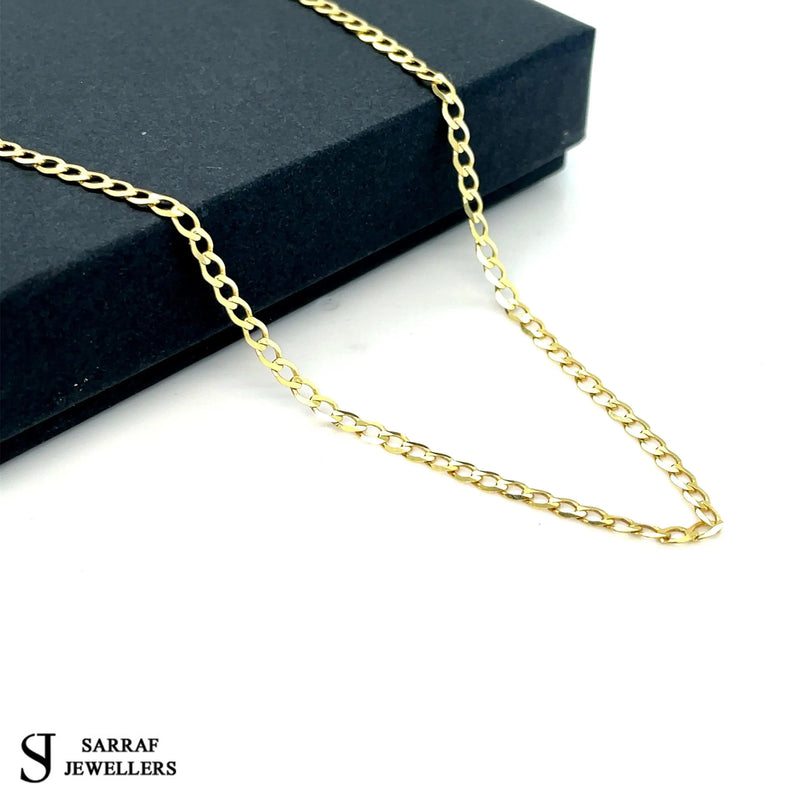 9ct Yellow Gold Curb Bracelet For Women | Shop Online Sarraf Jewellers - Sarraf Jewellers