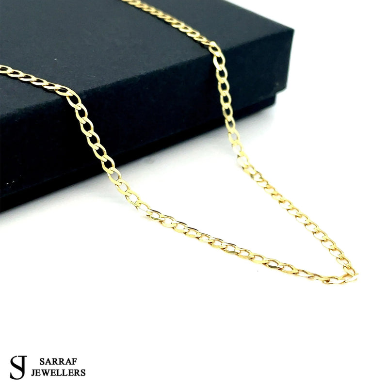 9ct Yellow Gold Curb Bracelet For Women | Shop Online Sarraf Jewellers - Sarraf Jewellers
