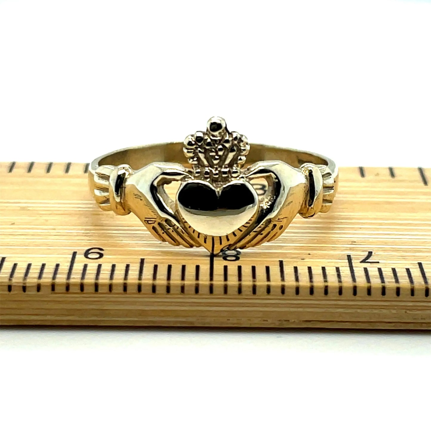 Gold Ring, Irish Claddagh Gold Ring, Traditional Ring, 9ct Gold Irish Ring - Sarraf Jewellers