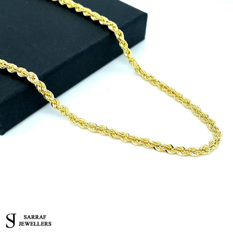 9ct Yellow Gold Rope Bracelet For Women | Shop Online Sarraf Jewellers - Sarraf Jewellers