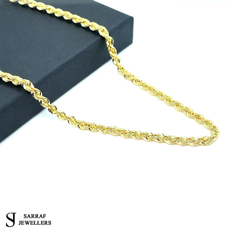 9ct Yellow Gold Rope Bracelet For Women | Shop Online Sarraf Jewellers - Sarraf Jewellers