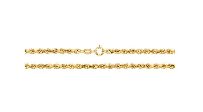 9ct Yellow Gold Rope Bracelet For Women | Shop Online Sarraf Jewellers - Sarraf Jewellers