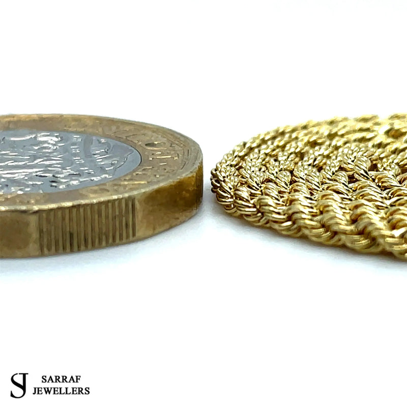 9ct Yellow Gold Rope Bracelet | Shop Online Sarraf Jewellers UK - Sarraf Jewellers