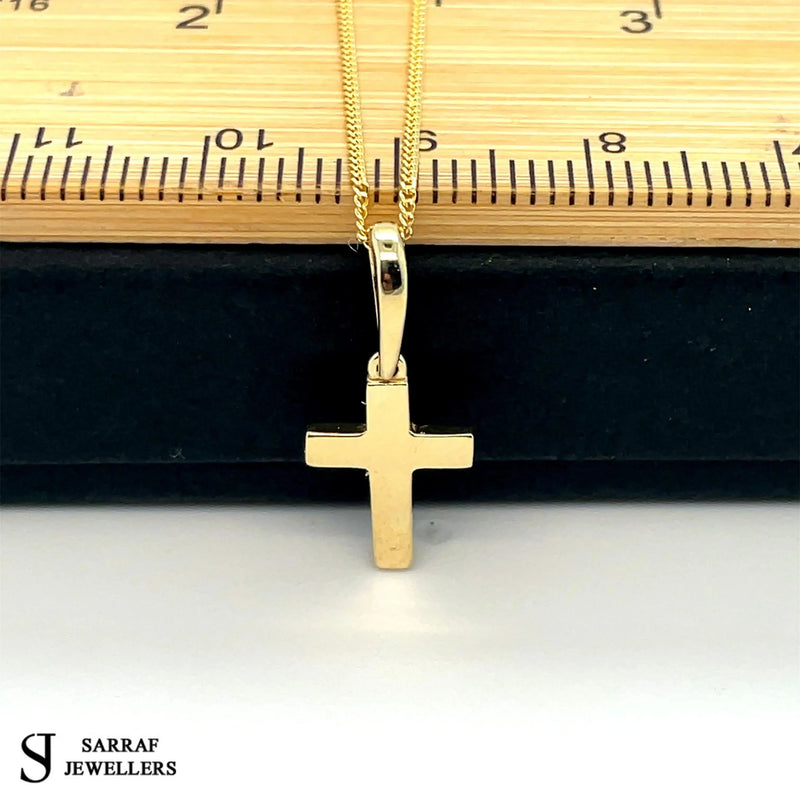 9ct Yellow-White Gold Close Curb Chain | Shop Online Sarraf Jewellers UK - Sarraf Jewellers