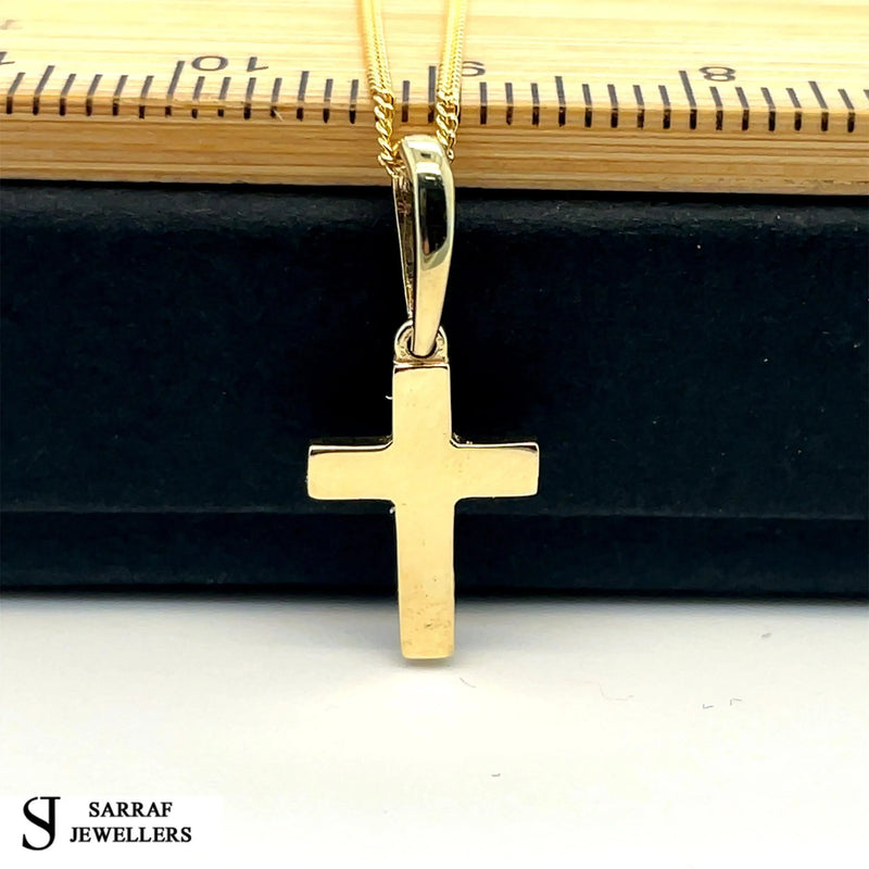 9ct Yellow-White Gold Close Curb Chain | Shop Online Sarraf Jewellers UK - Sarraf Jewellers