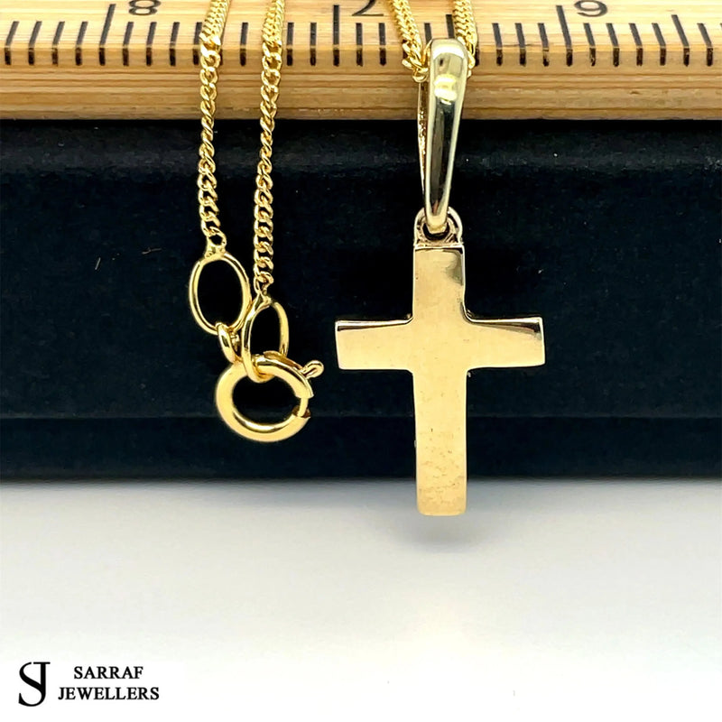 9ct Yellow-White Gold Close Curb Chain | Shop Online Sarraf Jewellers UK - Sarraf Jewellers