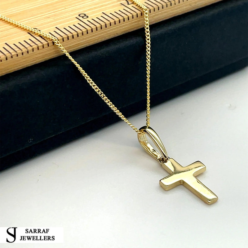 9ct Yellow-White Gold Close Curb Chain | Shop Online Sarraf Jewellers UK - Sarraf Jewellers
