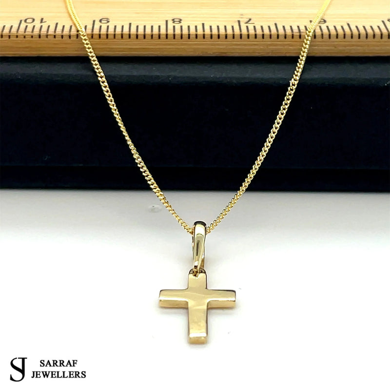 9ct Yellow-White Gold Close Curb Chain | Shop Online Sarraf Jewellers UK - Sarraf Jewellers