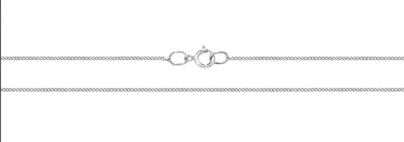 9ct Yellow-White Gold Close Curb Chain | Shop Online Sarraf Jewellers UK - Sarraf Jewellers