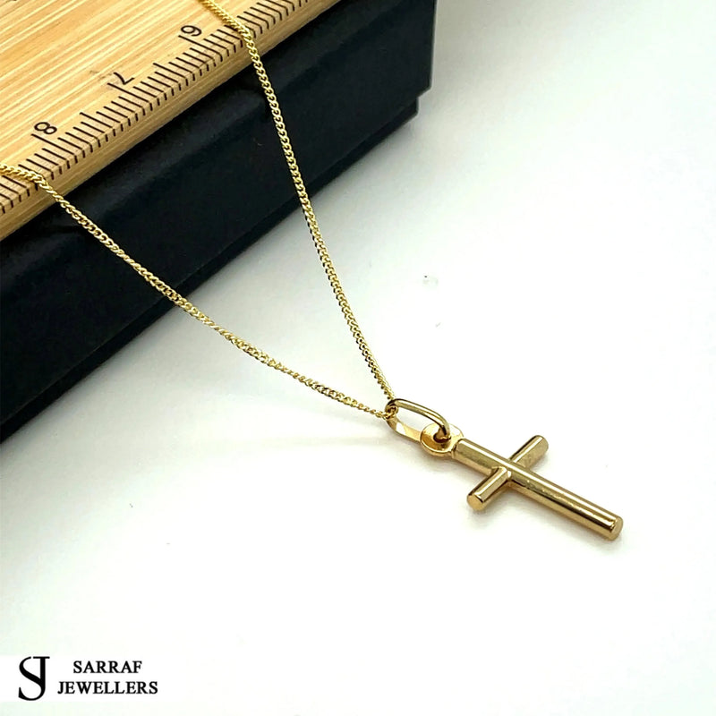 9ct Yellow-White Gold Close Curb Chain | Shop Online Sarraf Jewellers UK - Sarraf Jewellers