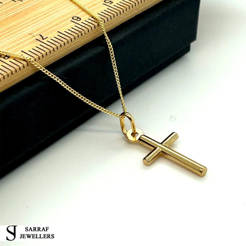 9ct Yellow-White Gold Close Curb Chain | Shop Online Sarraf Jewellers UK - Sarraf Jewellers