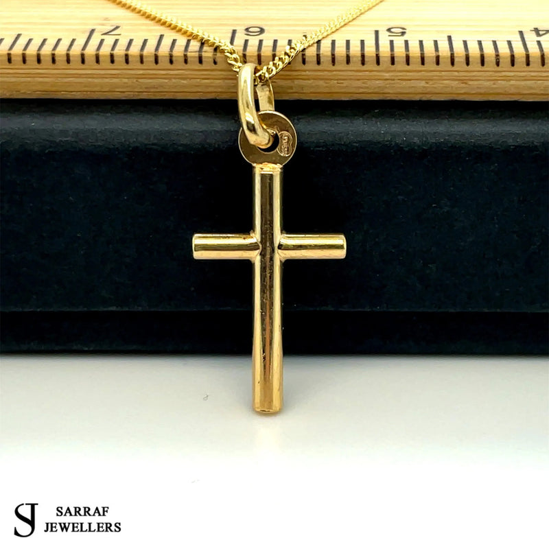 9ct Yellow-White Gold Close Curb Chain | Shop Online Sarraf Jewellers UK - Sarraf Jewellers