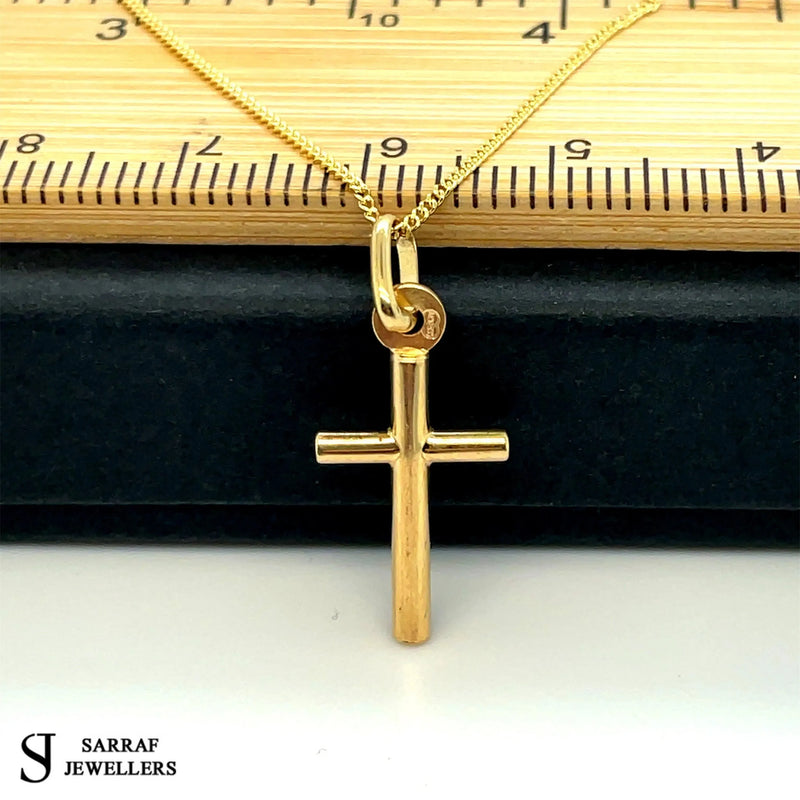 9ct Yellow-White Gold Close Curb Chain | Shop Online Sarraf Jewellers UK - Sarraf Jewellers