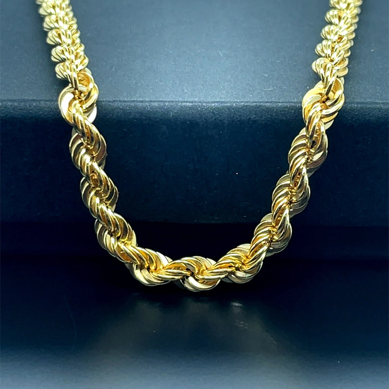 Rope Bracelet For Women 9ct Yellow Gold - 4mm | Shop Online Sarraf Jewellers