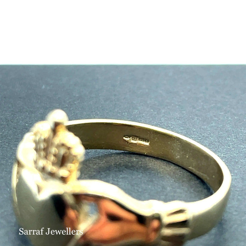Irish Claddagh Ring, Celtic Ring, Heavy Claddagh Gold Ring, Traditional Ring, 9ct Gold Irish Ring - Sarraf Jewellers