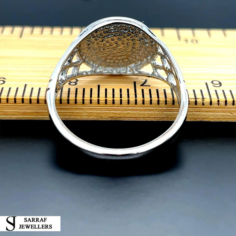 MAIDEN'S PRINCE OF WALES FEATHERS 925 Silver Sterling Signet Ring Lightweight 2.1gr All Sizes Brand NEW* - Sarraf Jewellers