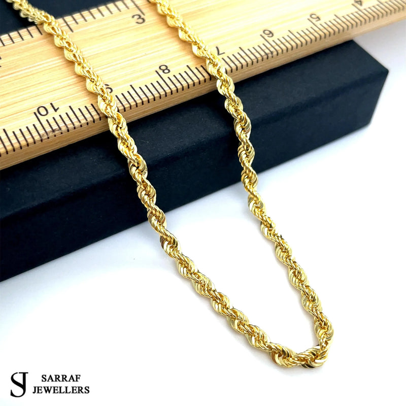 Rope Bracelet 9ct Yellow Gold For Women | Shop Online Sarraf Jewellers - Sarraf Jewellers