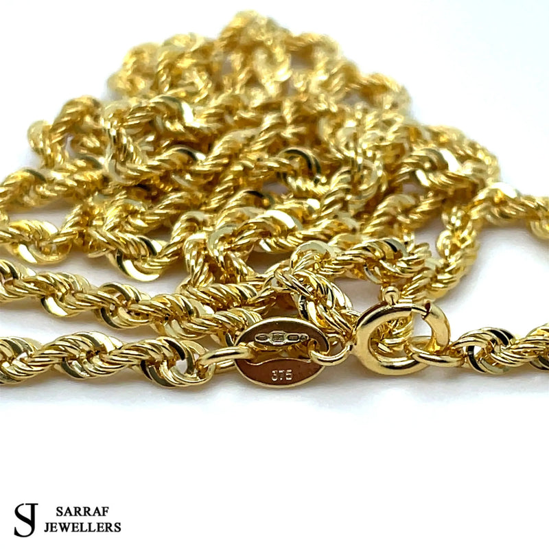 Rope Bracelet 9ct Yellow Gold For Women | Shop Online Sarraf Jewellers - Sarraf Jewellers