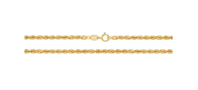 Rope Bracelet 9ct Yellow Gold For Women | Shop Online Sarraf Jewellers - Sarraf Jewellers