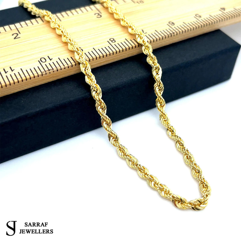 Rope Bracelet 9ct Yellow Gold For Women | Shop Online Sarraf Jewellers - Sarraf Jewellers