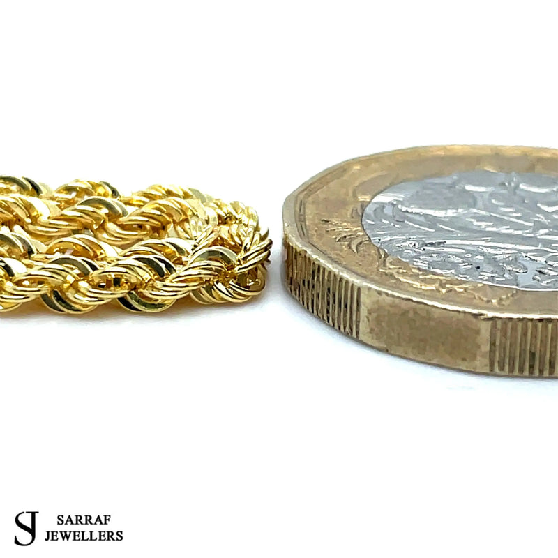 Rope Bracelet 9ct Yellow Gold For Women | Shop Online Sarraf Jewellers - Sarraf Jewellers