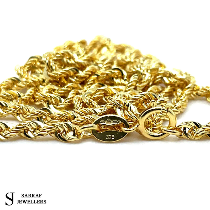 Rope Bracelet 9ct Yellow Gold For Women | Shop Online Sarraf Jewellers - Sarraf Jewellers