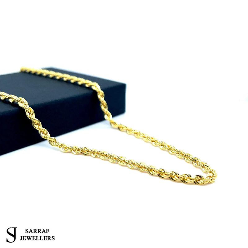 Rope Bracelet 9ct Yellow Gold For Women | Shop Online Sarraf Jewellers - Sarraf Jewellers