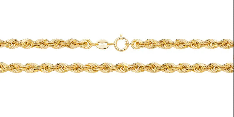 Rope Bracelet For Women 9ct Yellow Gold | Shop Online Sarraf Jewellers - Sarraf Jewellers