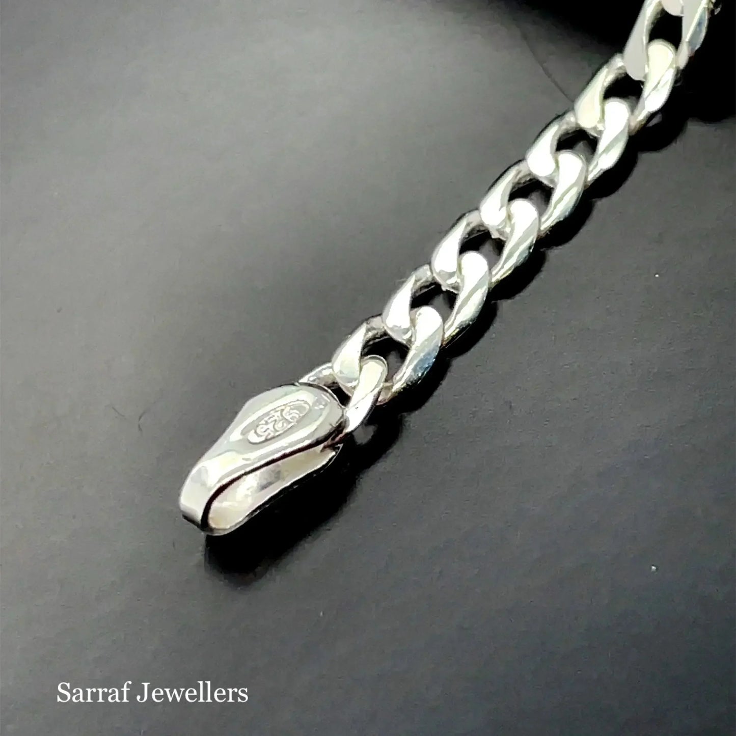 silver-baby-curb-link-id-bracelet-plain-design-free-engraving-or-shop-online-sarraf-jewellers-uk-2 - Sarraf Jewellers