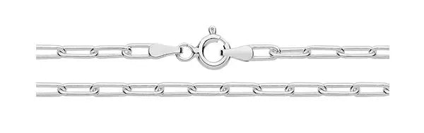 silver-paperclip-link-necklace-plain-design-chain-or-shop-online-sarraf-jewellers-uk-2 - Sarraf Jewellers