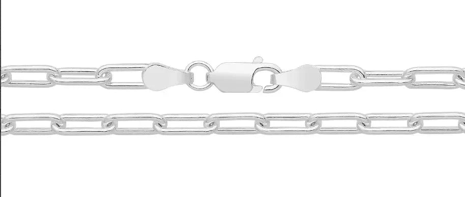 silver-paperclip-necklace-plain-design-chain-or-shop-online-sarraf-jewellers-uk-1 - Sarraf Jewellers