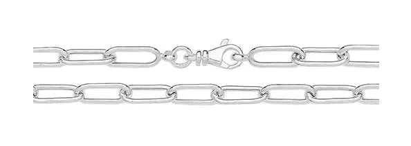 silver-plain-design-paperclip-link-chain-or-shop-online-sarraf-jewellers-uk-2 - Sarraf Jewellers