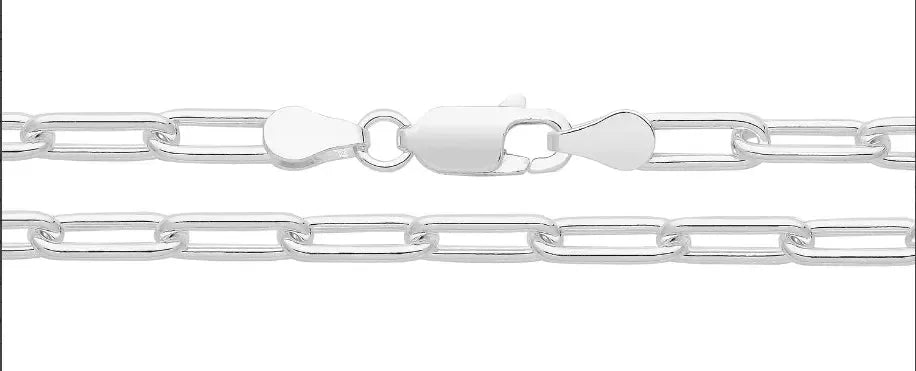 silver-plain-link-paperclip-chain-or-shop-online-sarraf-jewellers-uk-1 - Sarraf Jewellers